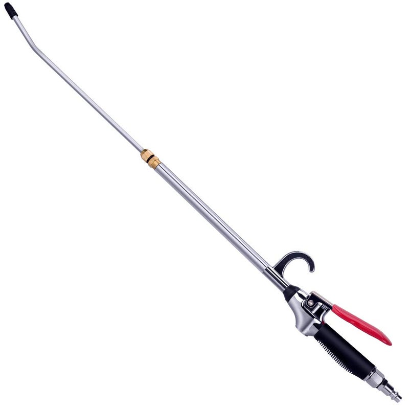 JASTIND High Volume Powerful Air Blow Gun with Extensible Air Flow Nozzle, Pneumatic Air Compressor Accessories Blower Tool, Maximum Extended to 26 Inch Blower Gun with Anti-slip Rubber Coated Metal Handle - Image 1